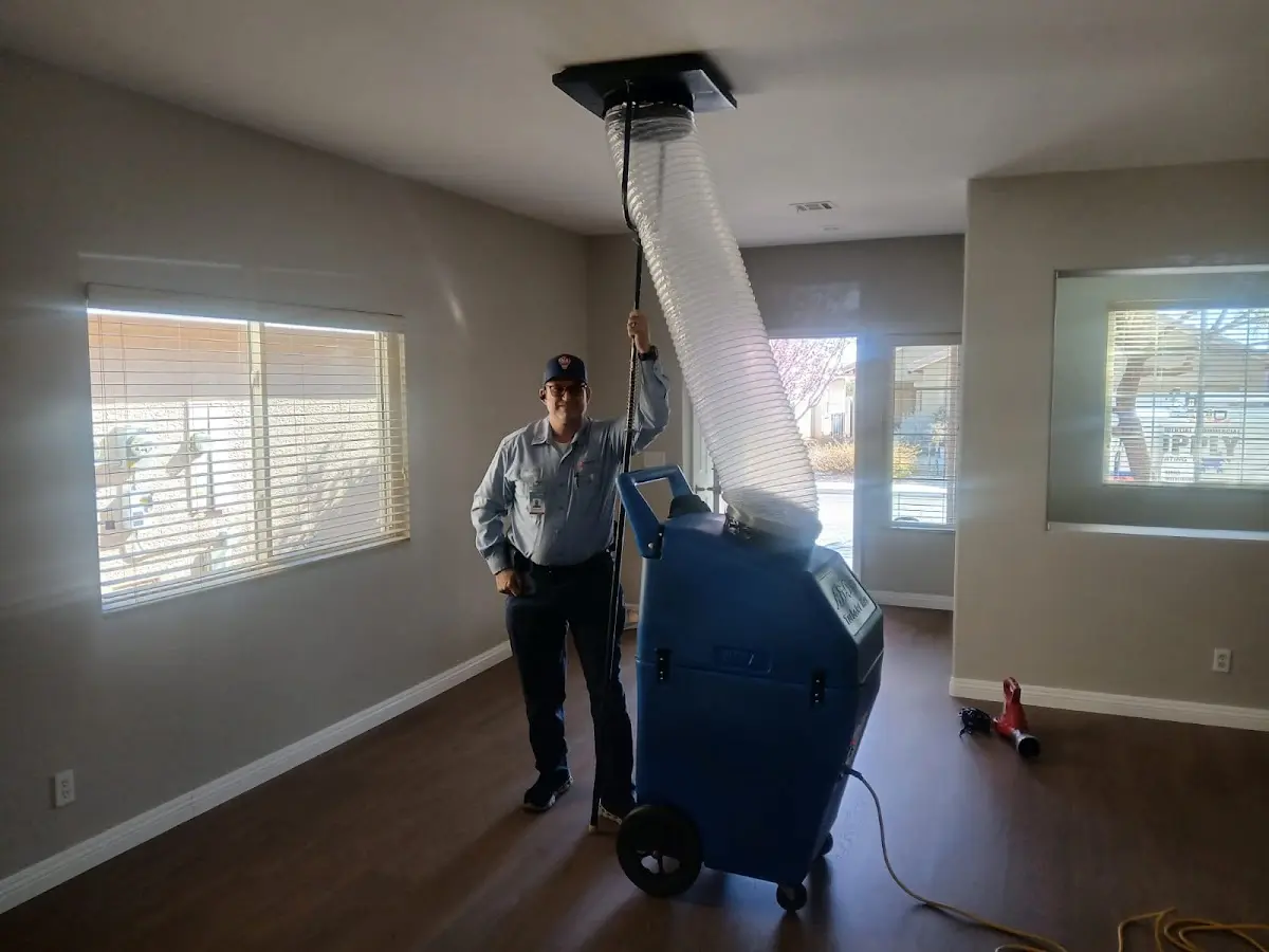 Professional Dryer Vent Cleaning work inside a Humboldt home
